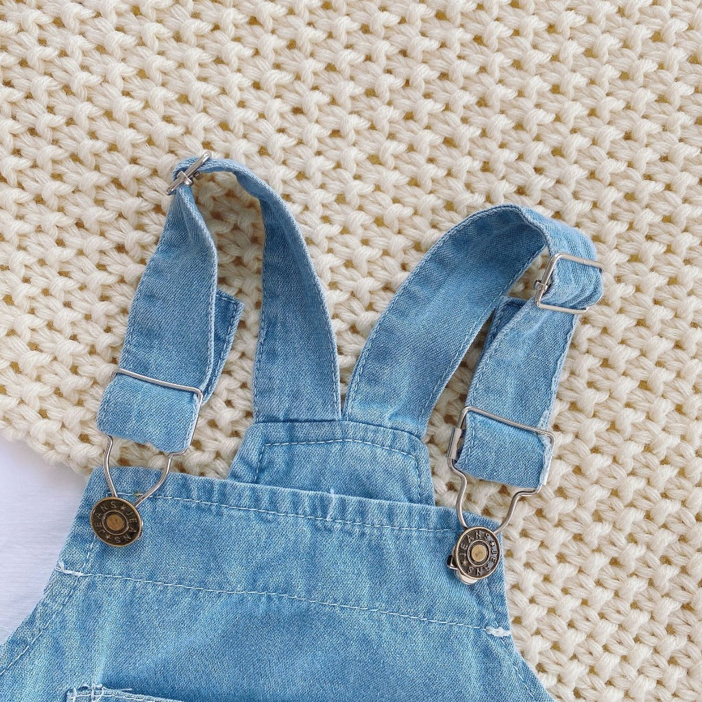 ONEAKIDS Baby & Toddler clothing Unisex Denim Baby & Toddler Romper