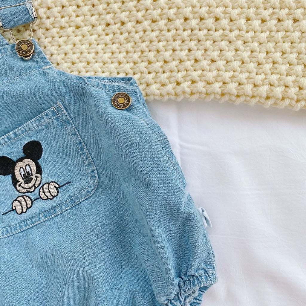 ONEAKIDS Baby & Toddler clothing Unisex Denim Baby & Toddler Romper