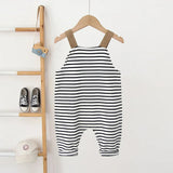 ONEAKIDS Baby & Toddler clothing Unisex Striped Boho Overalls