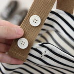 ONEAKIDS Baby & Toddler clothing Unisex Striped Boho Overalls