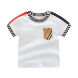 ONEAKIDS Baby & Toddler clothing WHITE / 12-18M Boys' Short Sleeve Cotton Lucien Top