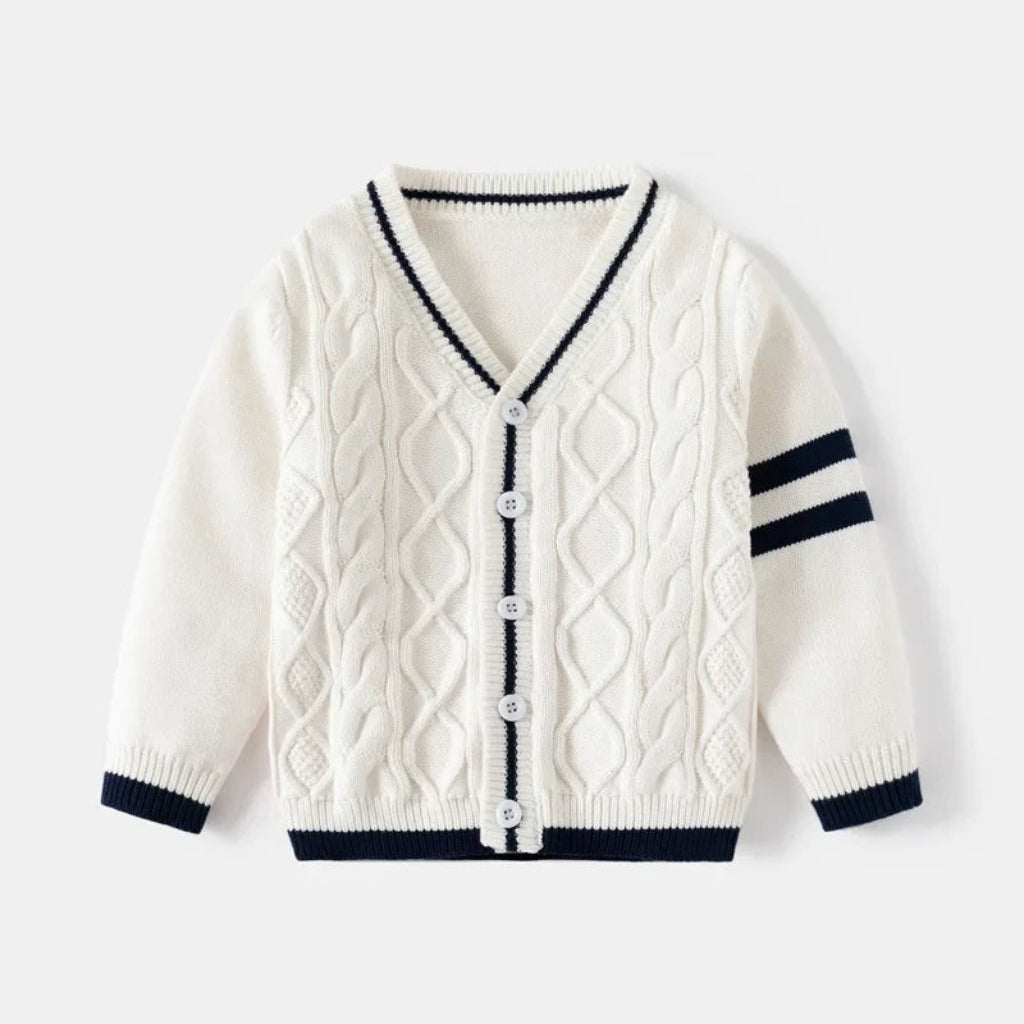ONEAKIDS Baby & Toddler clothing WHITE / 2T Harold Boys' Cardigan