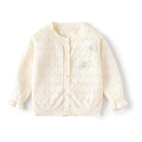 ONEAKIDS Baby & Toddler clothing WHITE / 6-12M Butterfly Little Girls' Cardigan