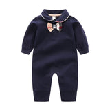 ONEAKIDS Baby & Toddler Outfits 0-3M / BLUE Bow Tie Baby Romper