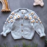 ONEAKIDS Baby & Toddler Outfits 3-6M / BLUE Daisy Little Girls' Knitted Cardigan