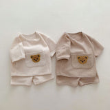 ONEAKIDS Baby & Toddler Outfits Baby And Toddler 2-Piece Soft Cotton Bear Set