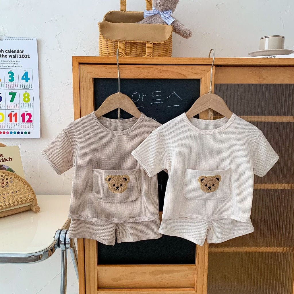 ONEAKIDS Baby & Toddler Outfits Baby And Toddler 2-Piece Soft Cotton Bear Set