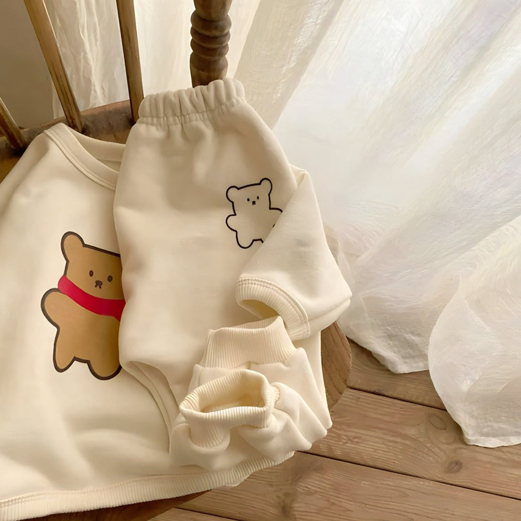 ONEAKIDS Baby & Toddler Outfits Baby Toddler 2-Piece Bear Set