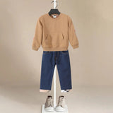 ONEAKIDS Baby & Toddler Outfits BEIGE / 12-18M 2-Piece Boys' Cotton & Denim Set
