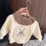 ONEAKIDS Baby & Toddler Outfits BEIGE / 12-18M Vintage Bunny Wool Girls' Sweater
