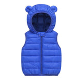 ONEAKIDS Baby & Toddler Outfits BLUE / 12-18M Kids' Unisex Bear Sleeveless Puffer Vest