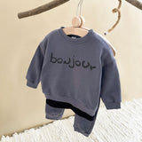 ONEAKIDS Baby & Toddler Outfits BLUE / 6-12M Bonjour Baby and Toddler 2-Piece Set