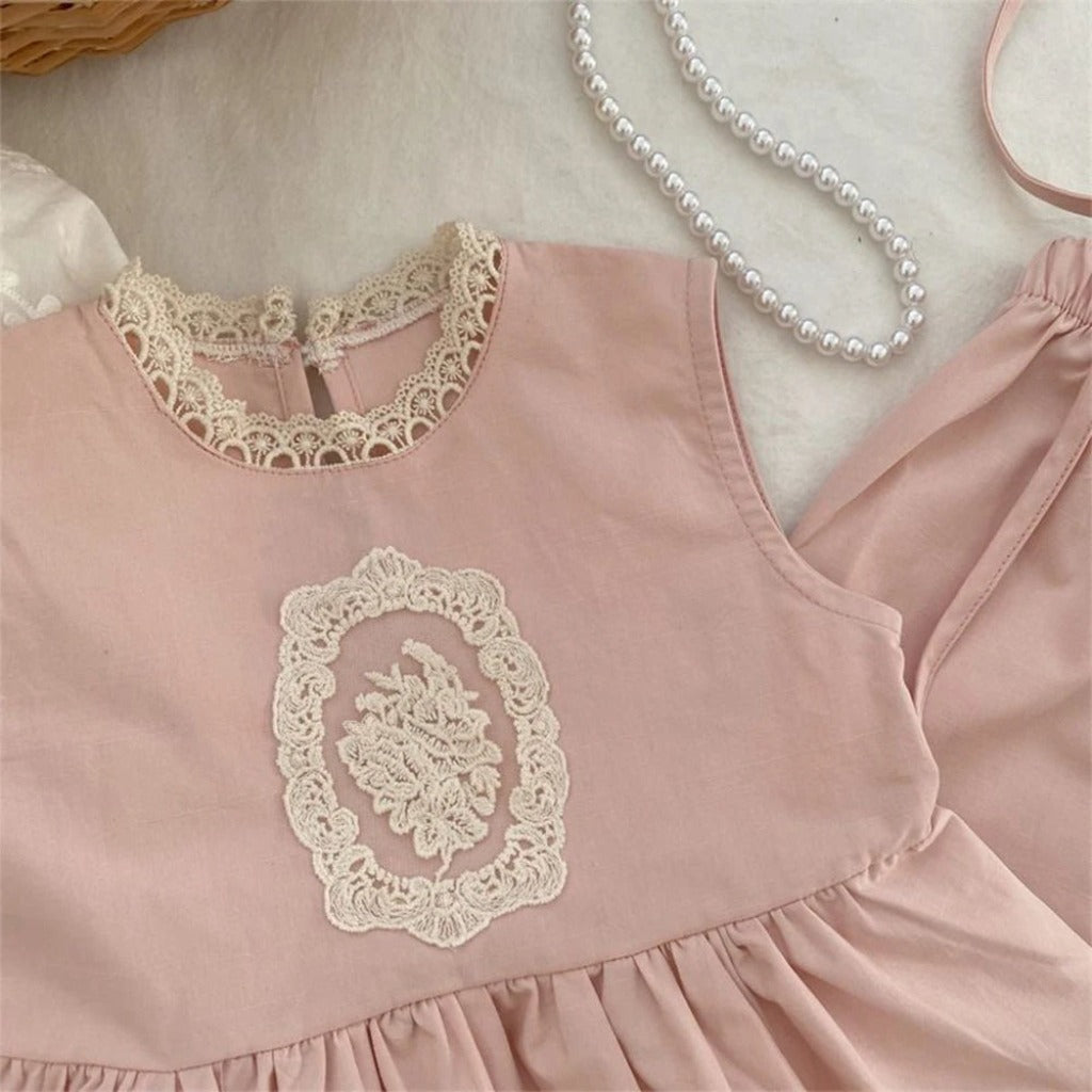 ONEAKIDS Baby & Toddler Outfits Boho Pink Penelope Top & Bottom Set