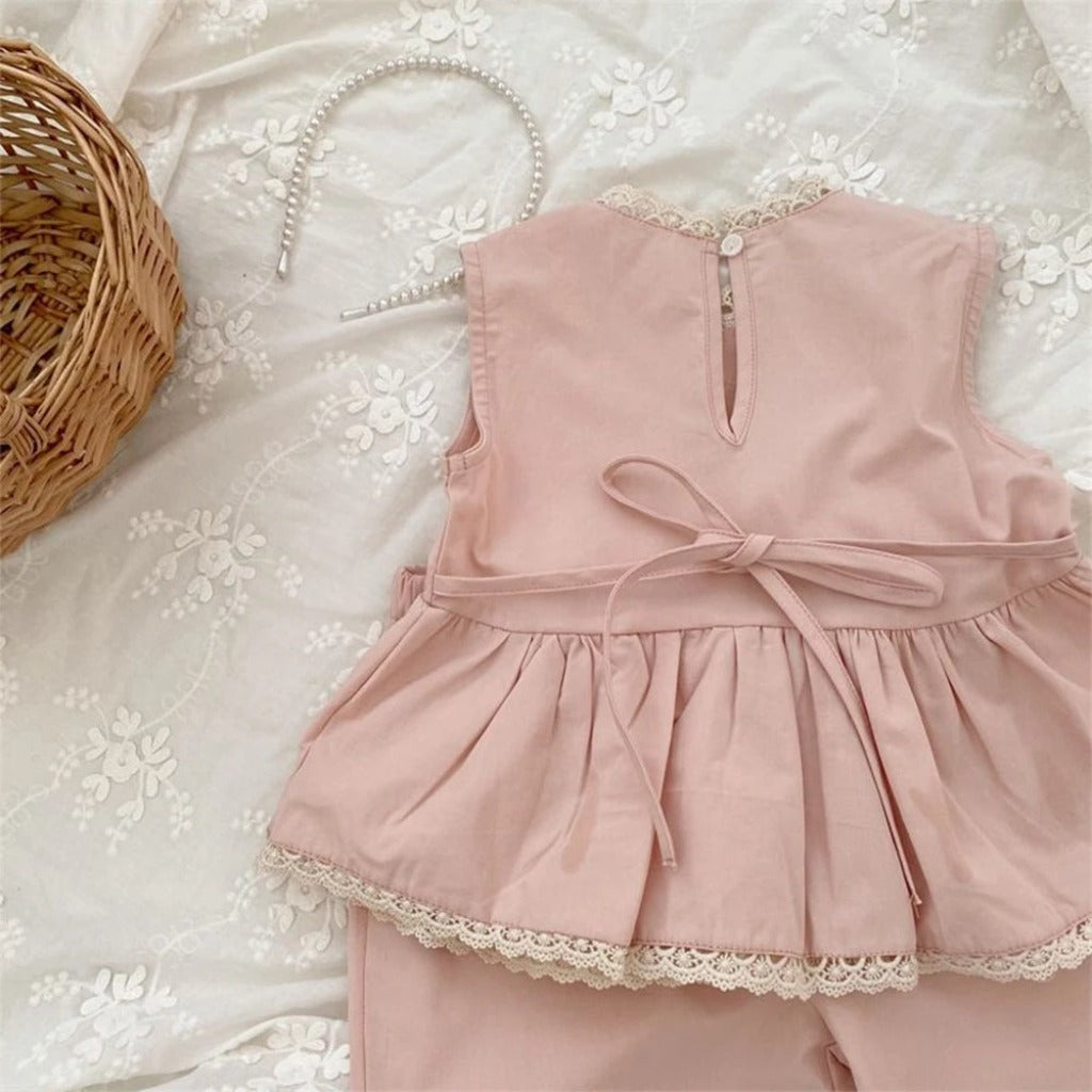 ONEAKIDS Baby & Toddler Outfits Boho Pink Penelope Top & Bottom Set
