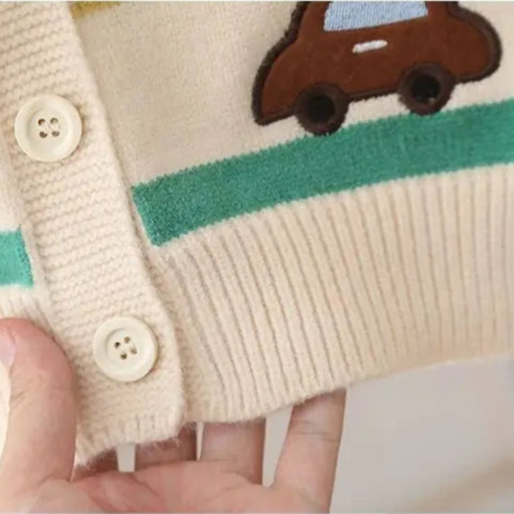 ONEAKIDS Baby & Toddler Outfits Boys' Cars Cardigan with Straps