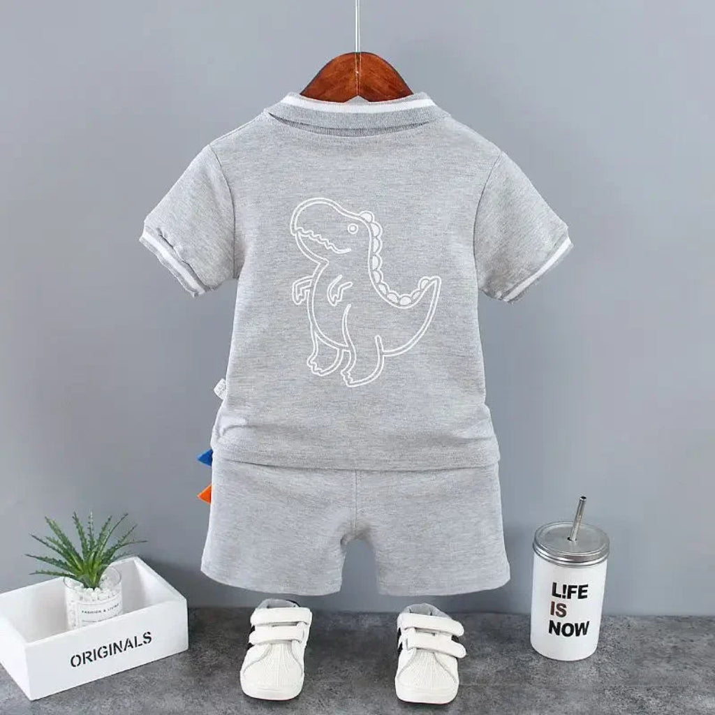 ONEAKIDS Baby & Toddler Outfits Boys' Dinosaur 2-Piece Matching Set