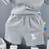 ONEAKIDS Baby & Toddler Outfits Boys' Dinosaur 2-Piece Matching Set