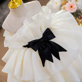 ONEAKIDS Baby & Toddler Outfits Champagne White Sleeveless Flower Girl Dress