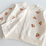 ONEAKIDS Baby & Toddler Outfits Cherry Button Down Little Girls' Cardigan