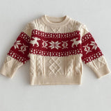 ONEAKIDS Baby & Toddler Outfits CREAM / 12-18M Unisex Knitted Fair Isle Sweater