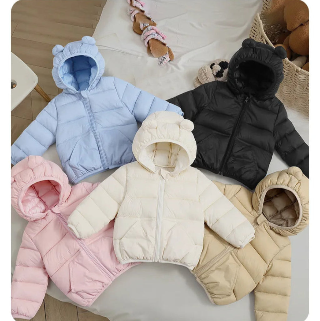 ONEAKIDS Baby & Toddler Outfits Cute Bear-Ears Unisex Puffer Jacket