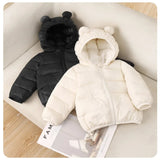 ONEAKIDS Baby & Toddler Outfits Cute Bear-Ears Unisex Puffer Jacket