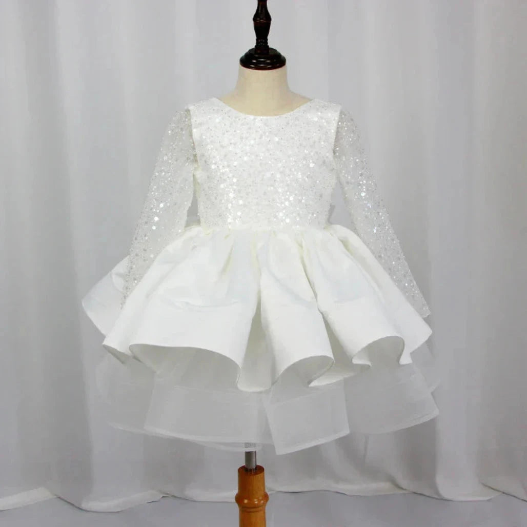 ONEAKIDS Baby & Toddler Outfits Flower Girls' Festive Soleil Dress with Glitters