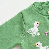 ONEAKIDS Baby & Toddler Outfits Girls' Duck Knit Cotton Cardigan