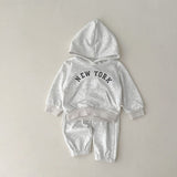 ONEAKIDS Baby & Toddler Outfits GRAY / 12-18M New York Hoodie Sweatshirt and Pants Set