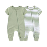 ONEAKIDS Baby & Toddler Outfits GREEN / 0-3M 2-Piece Unisex Baby Cotton Onesies