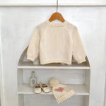 ONEAKIDS Baby & Toddler Outfits Heart Patch Knit Cardigan with Hat