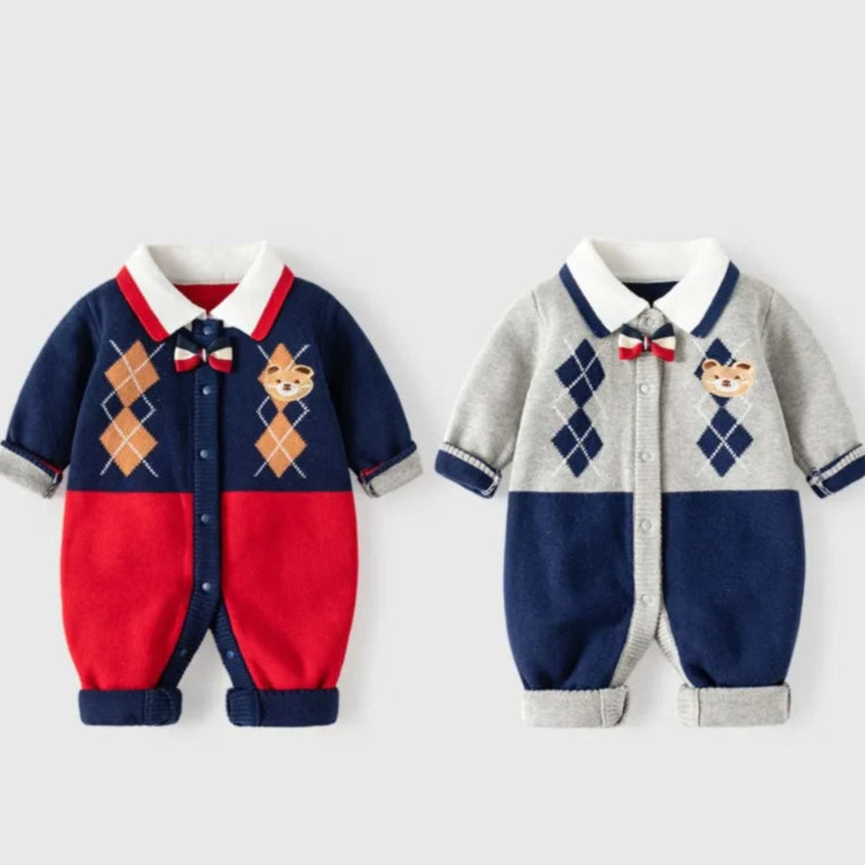 ONEAKIDS Baby & Toddler Outfits Henry Baby Knit Sweater Romper