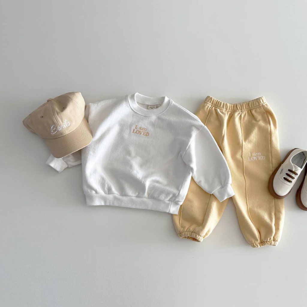 ONEAKIDS Baby & Toddler Outfits I AM LOVED Organic Cotton Unisex Set