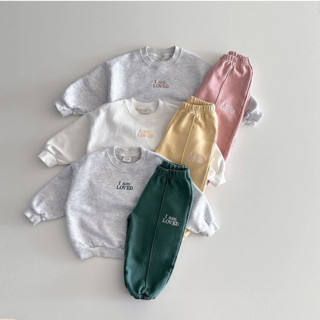 ONEAKIDS Baby & Toddler Outfits I AM LOVED Organic Cotton Unisex Set