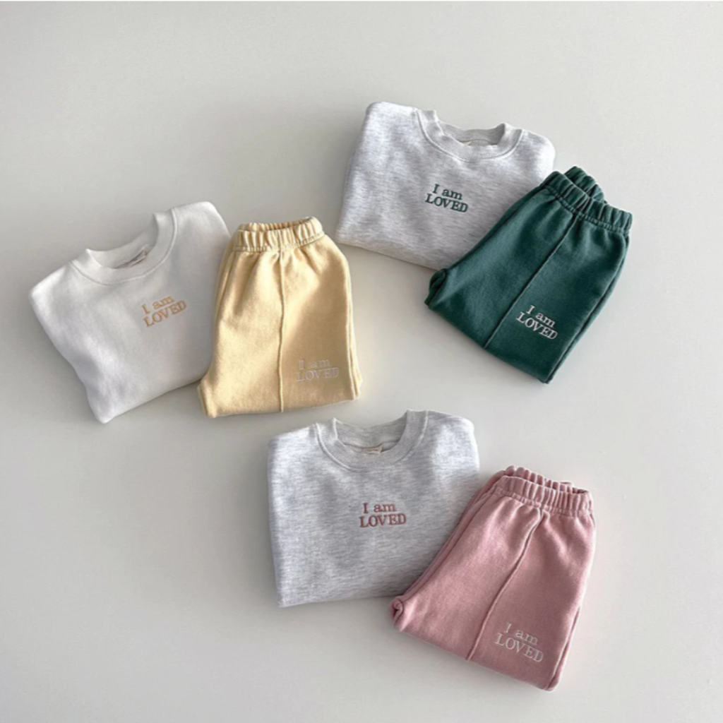 ONEAKIDS Baby & Toddler Outfits I AM LOVED Organic Cotton Unisex Set