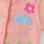 ONEAKIDS Baby & Toddler Outfits Little Girls' Floral Cardigan in Pink