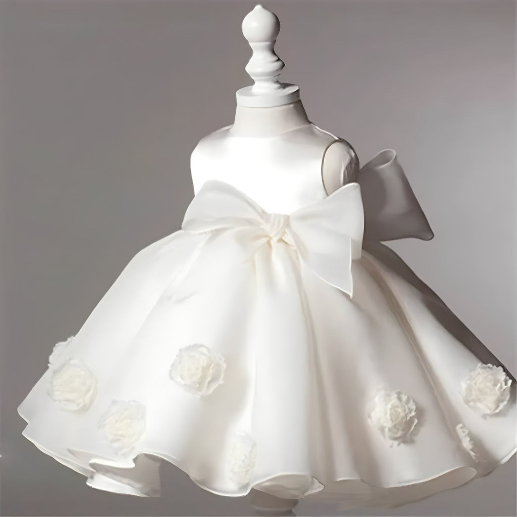 ONEAKIDS Baby & Toddler Outfits Mia Bella All White Flower Girl Dress
