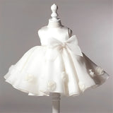 ONEAKIDS Baby & Toddler Outfits Mia Bella All White Flower Girl Dress
