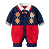ONEAKIDS Baby & Toddler Outfits NAVY / 0-3M Henry Baby Knit Sweater Romper