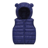 ONEAKIDS Baby & Toddler Outfits NAVY / 12-18M Kids' Unisex Bear Sleeveless Puffer Vest
