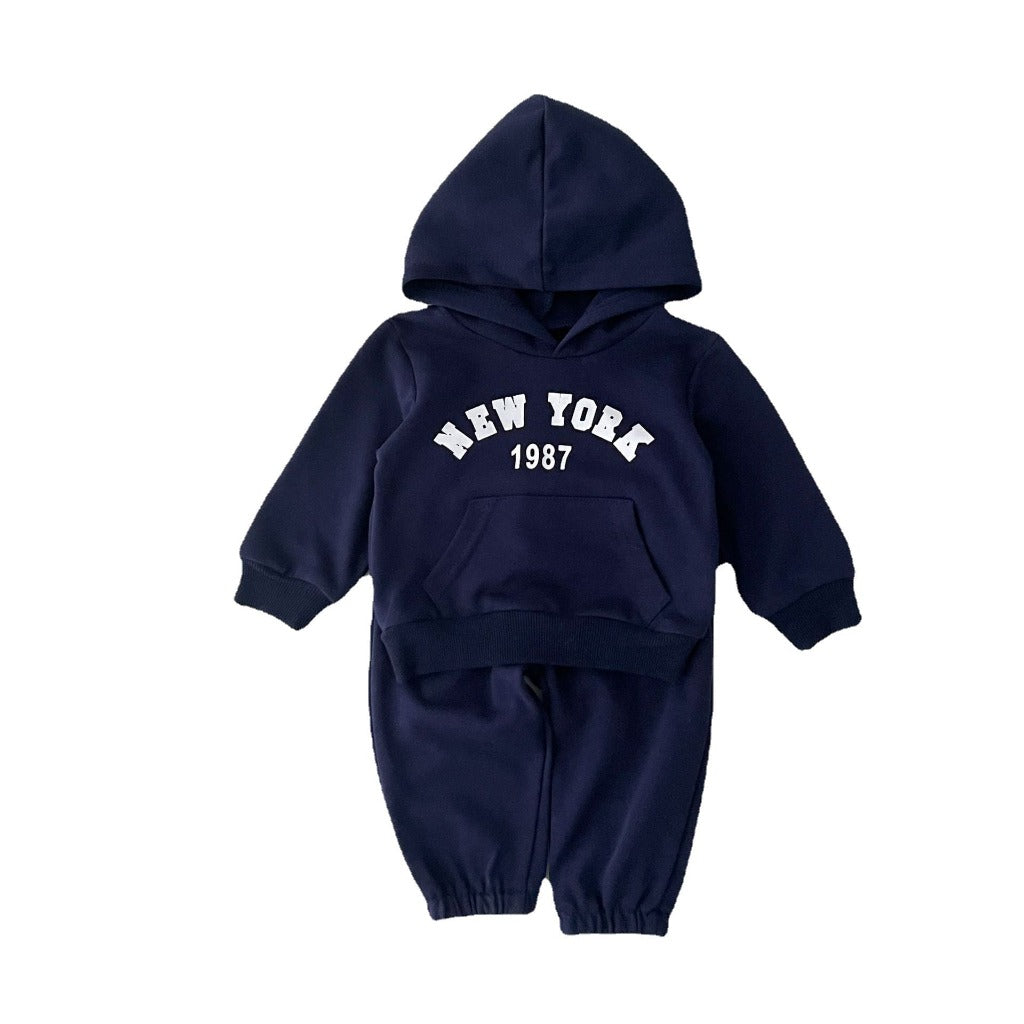 ONEAKIDS Baby & Toddler Outfits New York Hoodie Sweatshirt and Pants Set