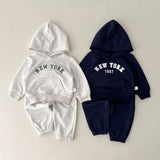 ONEAKIDS Baby & Toddler Outfits New York Hoodie Sweatshirt and Pants Set