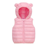 ONEAKIDS Baby & Toddler Outfits PINK / 12-18M Kids' Unisex Bear Sleeveless Puffer Vest