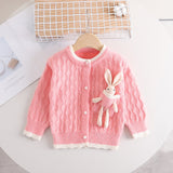 ONEAKIDS Baby & Toddler Outfits PINK / 2T Bunny boo Girls' Cardigan
