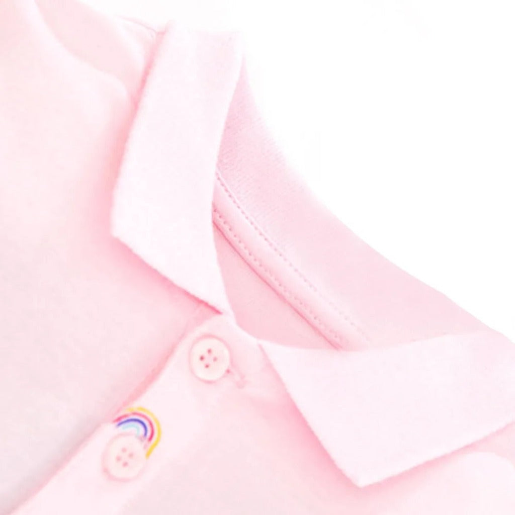 ONEAKIDS Baby & Toddler Outfits Pink Rainbow Girls' Polo Dress