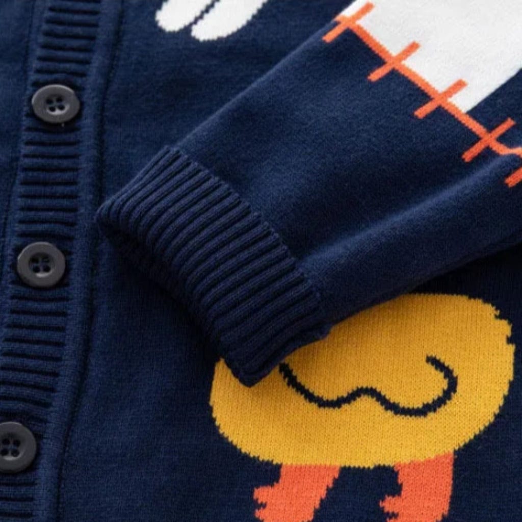 ONEAKIDS Baby & Toddler Outfits Playful Farm Animal Knit Boys' Cardigan