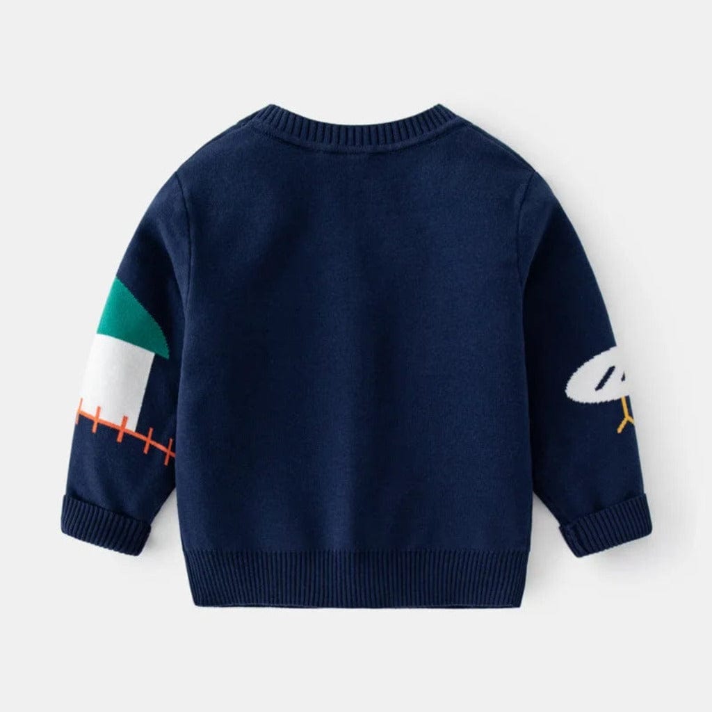 ONEAKIDS Baby & Toddler Outfits Playful Farm Animal Knit Boys' Cardigan