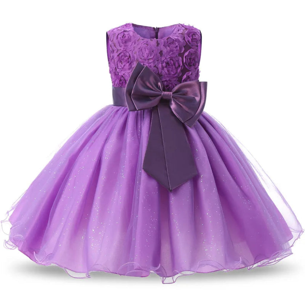 ONEAKIDS Baby & Toddler Outfits PURPLE / 3T Gabriella Flower Girls Dress