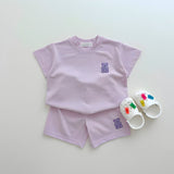 ONEAKIDS Baby & Toddler Outfits PURPLE / 6-12M Gummy Bear Soft Cottom top and Bottom Set