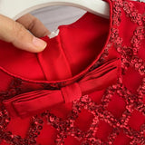 ONEAKIDS Baby & Toddler Outfits Red Festive Sequin Little Girls' Dress